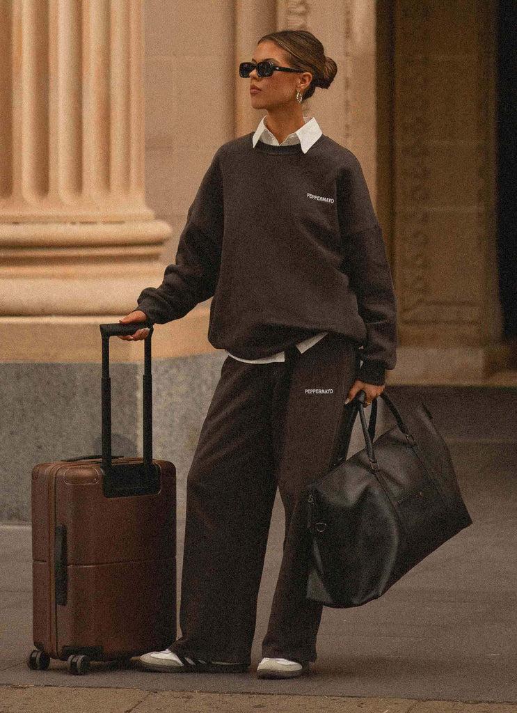 Peppermayo Peppermayo Exclusive - Signature Oversized Sweatshirt - Charcoal