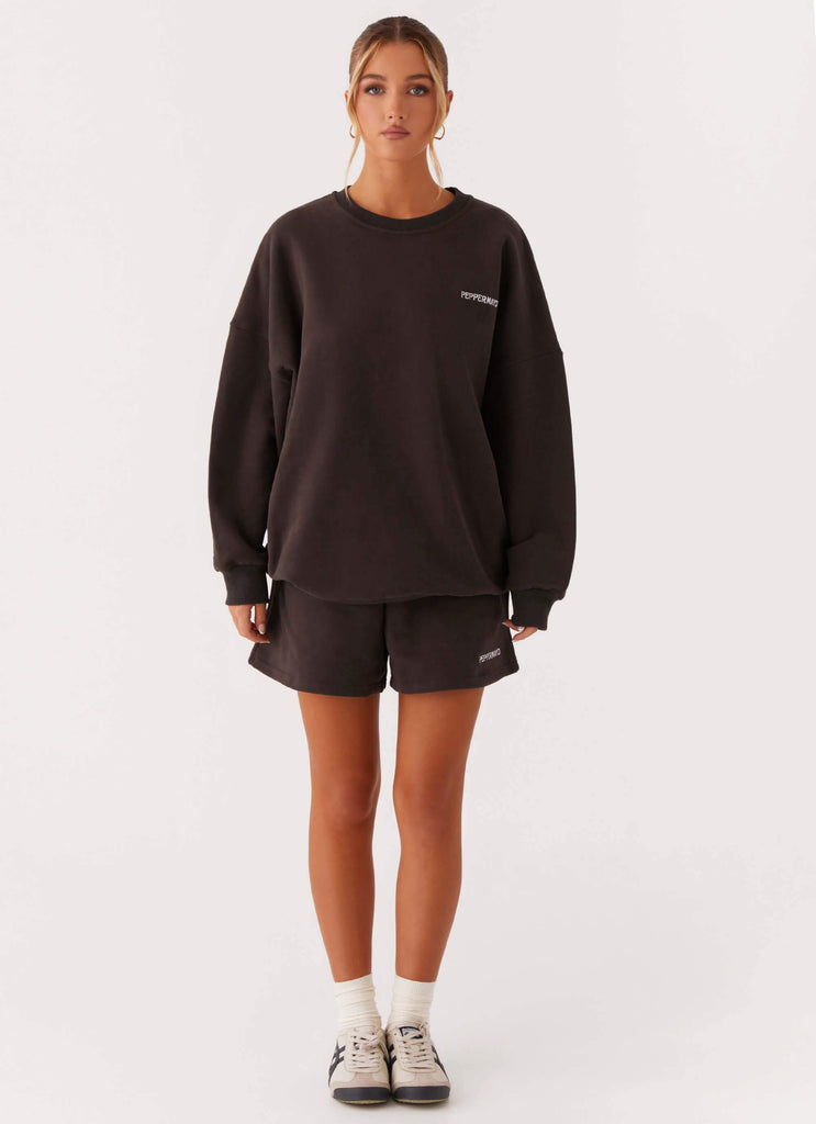 Peppermayo Peppermayo Exclusive - Signature Oversized Sweatshirt - Charcoal