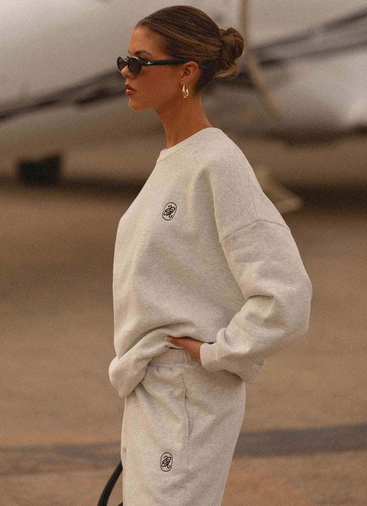 Peppermayo Peppermayo Exclusive - Signature Oversized Sweatshirt - Grey