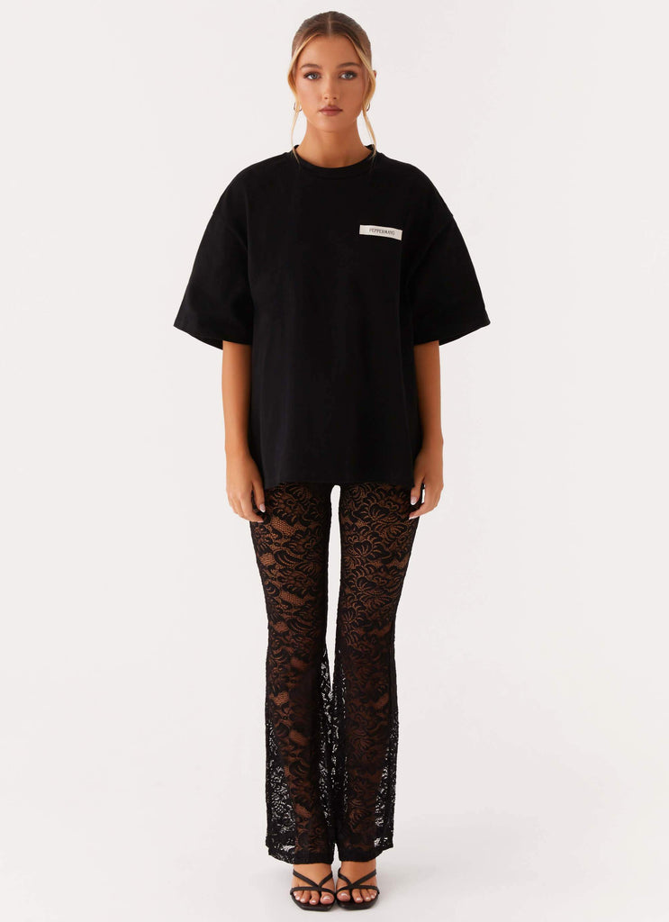 Peppermayo Peppermayo Exclusive - Signature Oversized Tee - Black