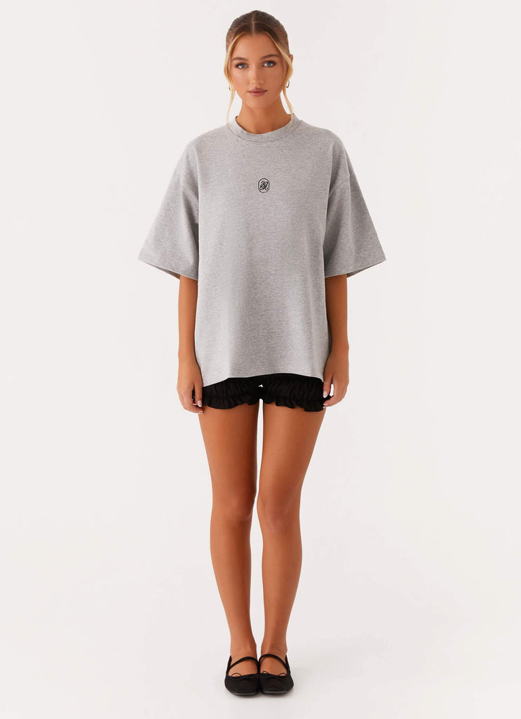 Peppermayo Peppermayo Exclusive - Signature Oversized Tee - Grey