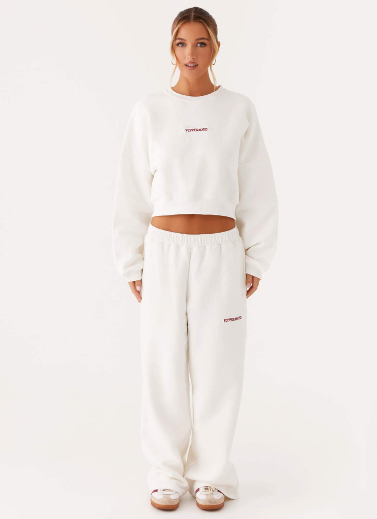 Peppermayo Peppermayo Exclusive - Signature Sweatpants - Ivory