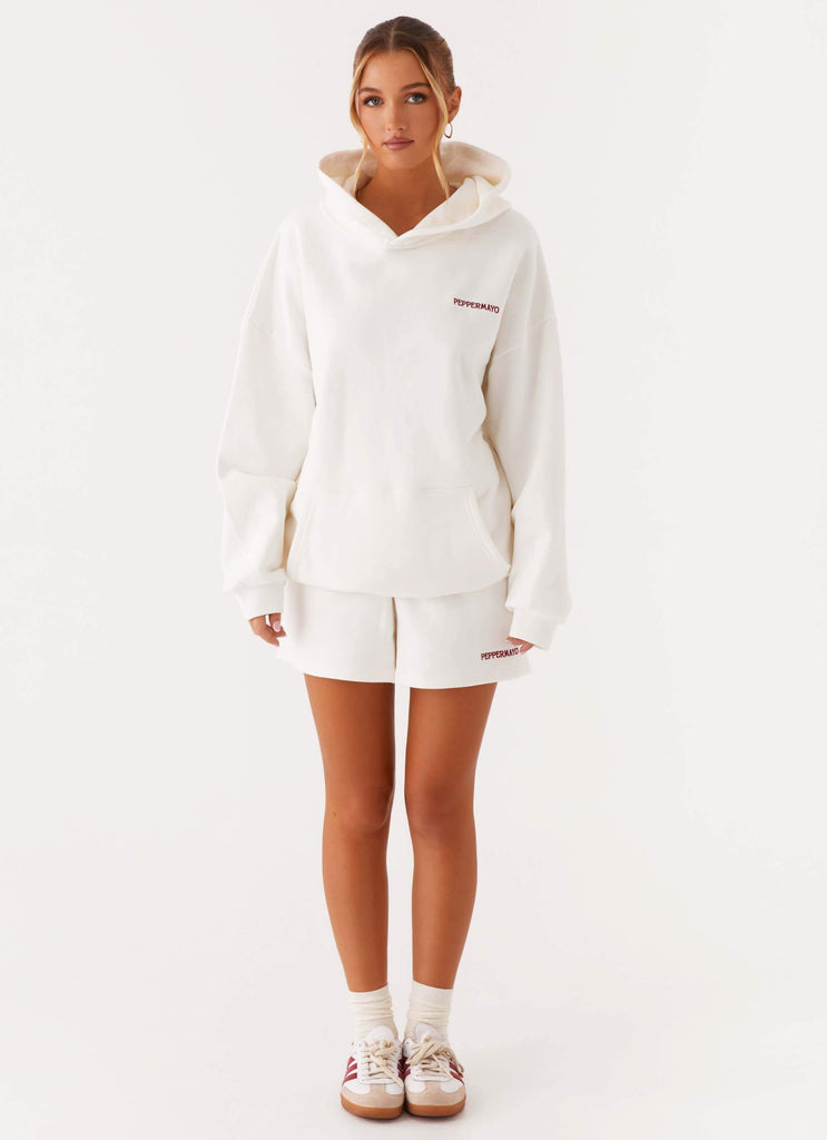 Peppermayo Peppermayo Exclusive - Signature Sweatshorts - Ivory