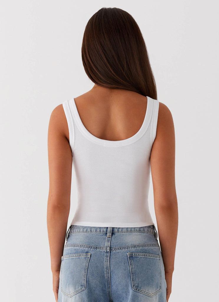 Peppermayo Peppermayo Exclusive - Signature Tank Top - Plain White