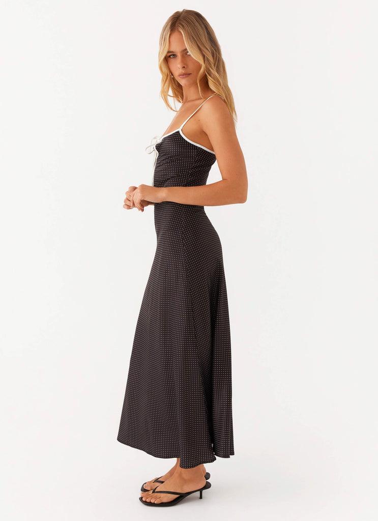Peppermayo Peppermayo Exclusive - Sistine Midi Dress - Black Polkadot