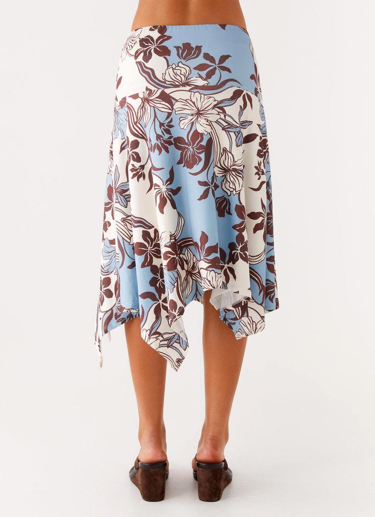 Peppermayo Peppermayo Exclusive - Skye Midi Skirt - Bluewood Blossom