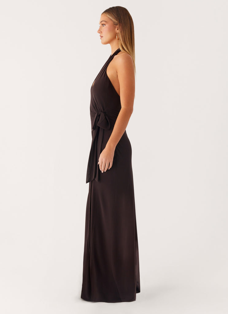 Peppermayo Peppermayo Exclusive - So Chic Maxi Dress - Cool Chocolate