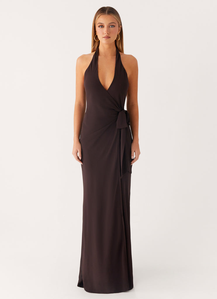 Peppermayo Peppermayo Exclusive - So Chic Maxi Dress - Cool Chocolate