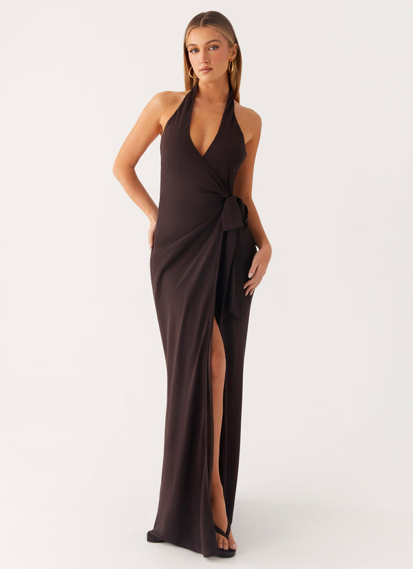 peppermayo Peppermayo Exclusive - So Chic Maxi Dress - Cool Chocolate