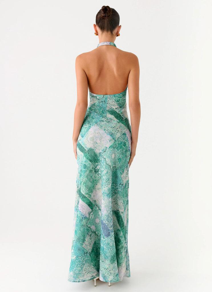 Peppermayo Peppermayo Exclusive - So Chic Maxi Dress - Green Paisley