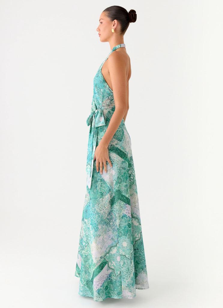 Peppermayo Peppermayo Exclusive - So Chic Maxi Dress - Green Paisley
