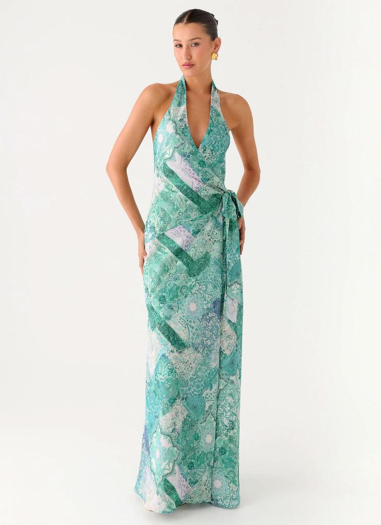 Peppermayo Peppermayo Exclusive - So Chic Maxi Dress - Green Paisley