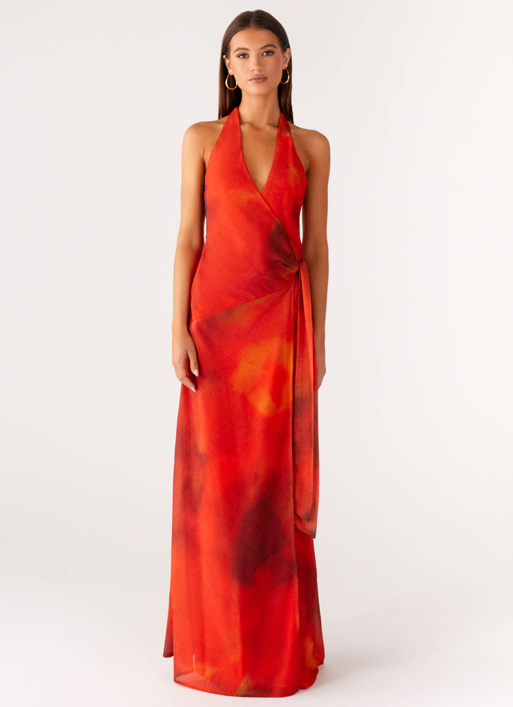 Peppermayo Peppermayo Exclusive - So Chic Maxi Dress - Scarlet Blur