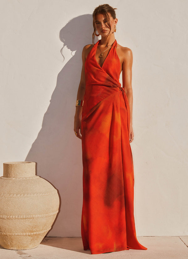 peppermayo Peppermayo Exclusive - So Chic Maxi Dress - Scarlet Blur