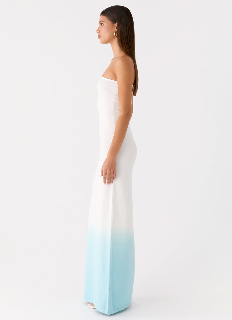Peppermayo Peppermayo Exclusive - Soft Spoken Knit Maxi Dress - Blue Ombre