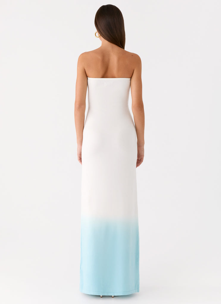 Peppermayo Peppermayo Exclusive - Soft Spoken Knit Maxi Dress - Blue Ombre
