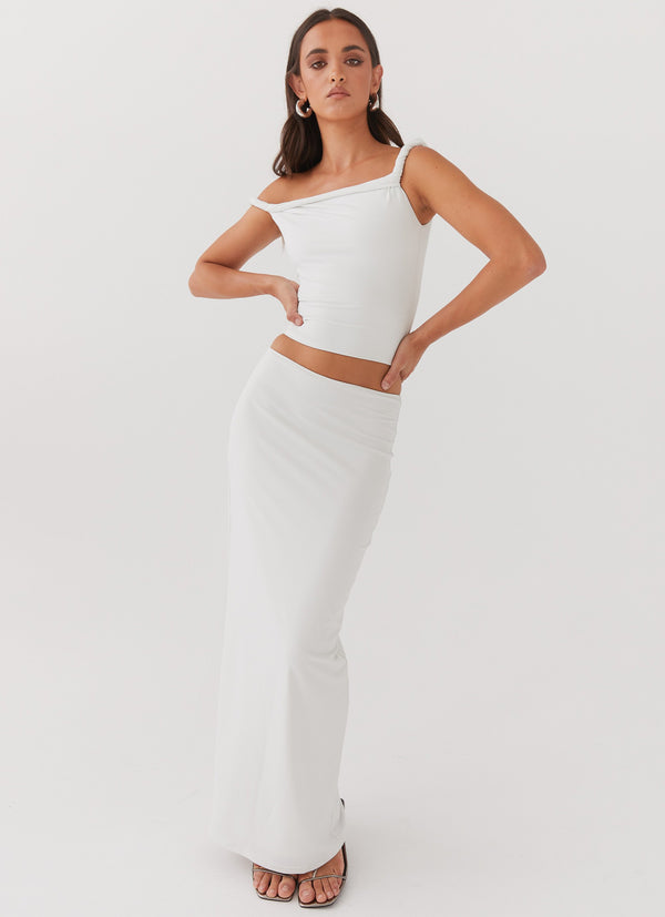 peppermayo Peppermayo Exclusive - Solace Soul Maxi Skirt - Ivory