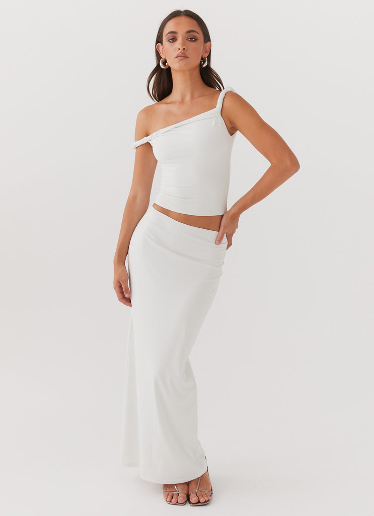 Peppermayo Peppermayo Exclusive - Solace Soul Twist Shoulder Top - Ivory