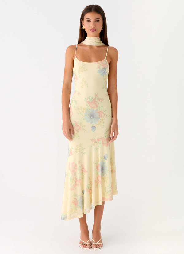 peppermayo Peppermayo Exclusive - Sole Mio Midi Dress - Spring Meadow