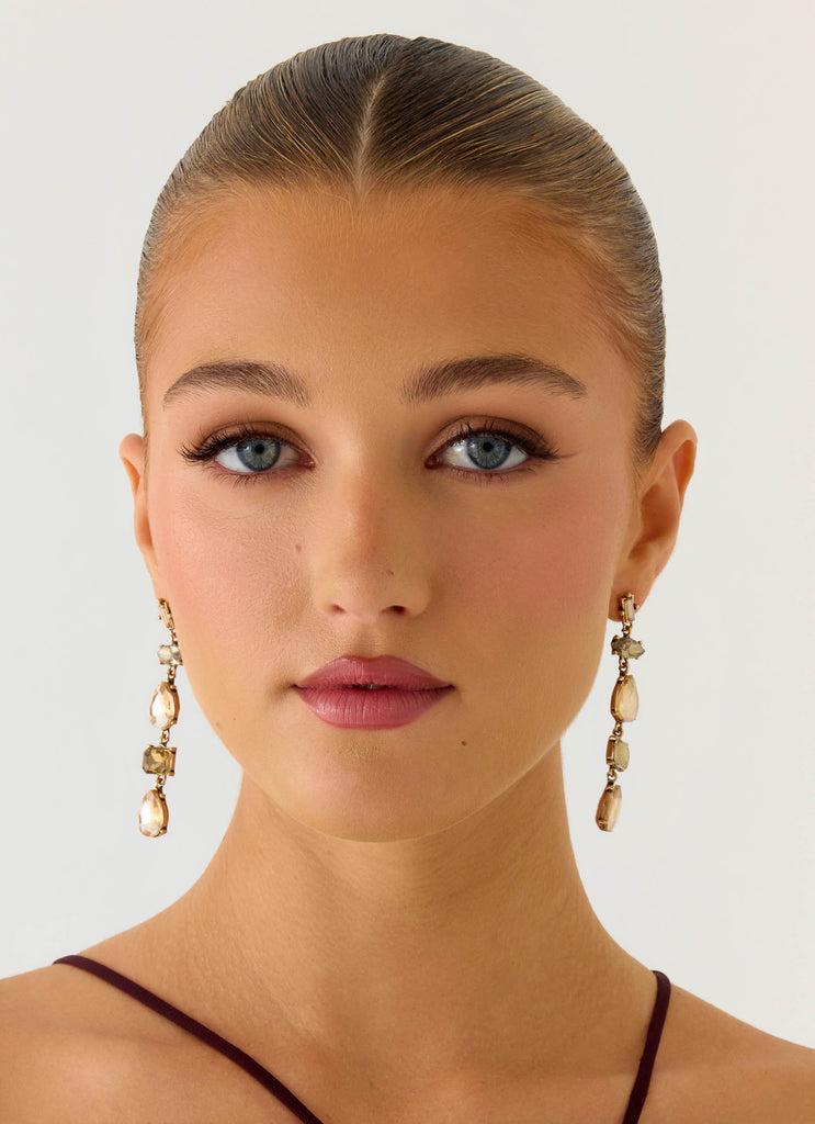 Peppermayo Peppermayo Exclusive - Soleil Shade Earrings - Taupe