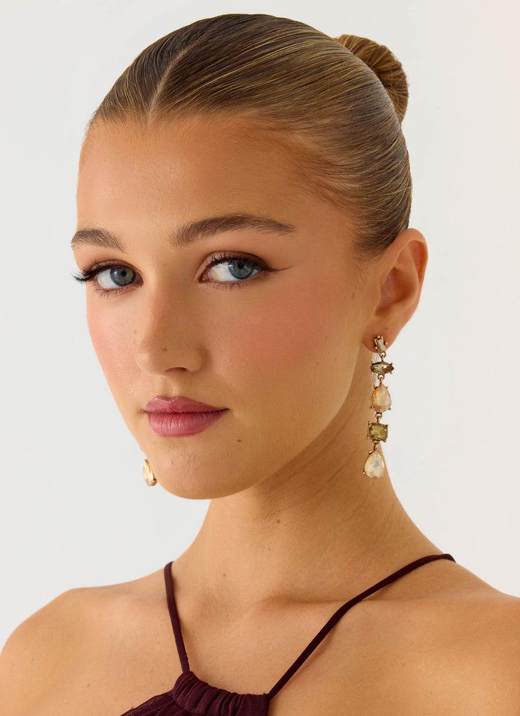 Peppermayo Peppermayo Exclusive - Soleil Shade Earrings - Taupe