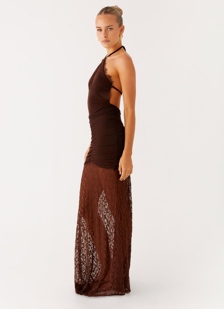 Peppermayo Peppermayo Exclusive - Somber Maxi Dress - Chocolate