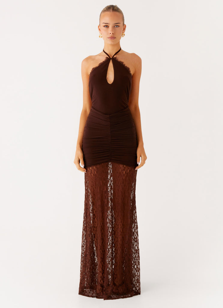 Peppermayo Peppermayo Exclusive - Somber Maxi Dress - Chocolate