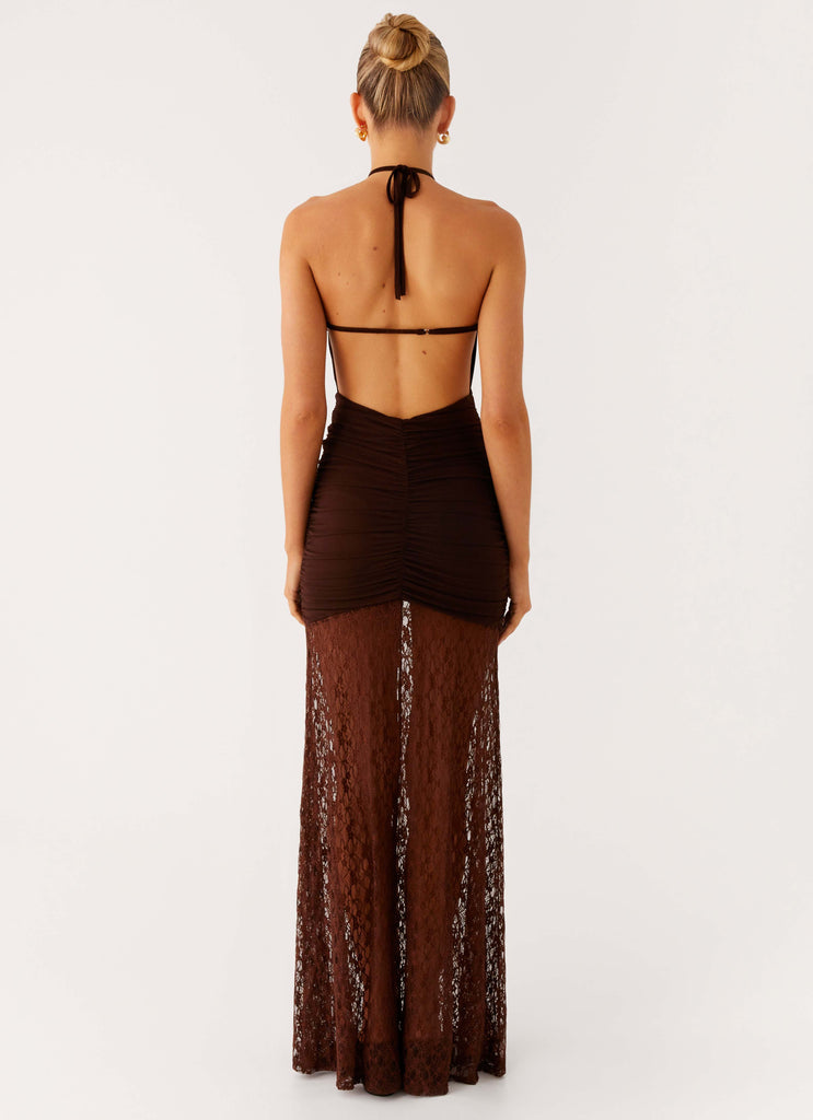 Peppermayo Peppermayo Exclusive - Somber Maxi Dress - Chocolate