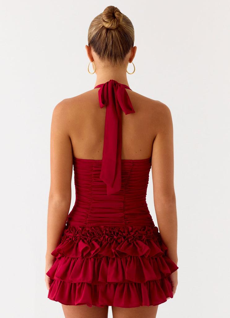 Peppermayo Peppermayo Exclusive - Someone Else Halter Top - Dark Cherry