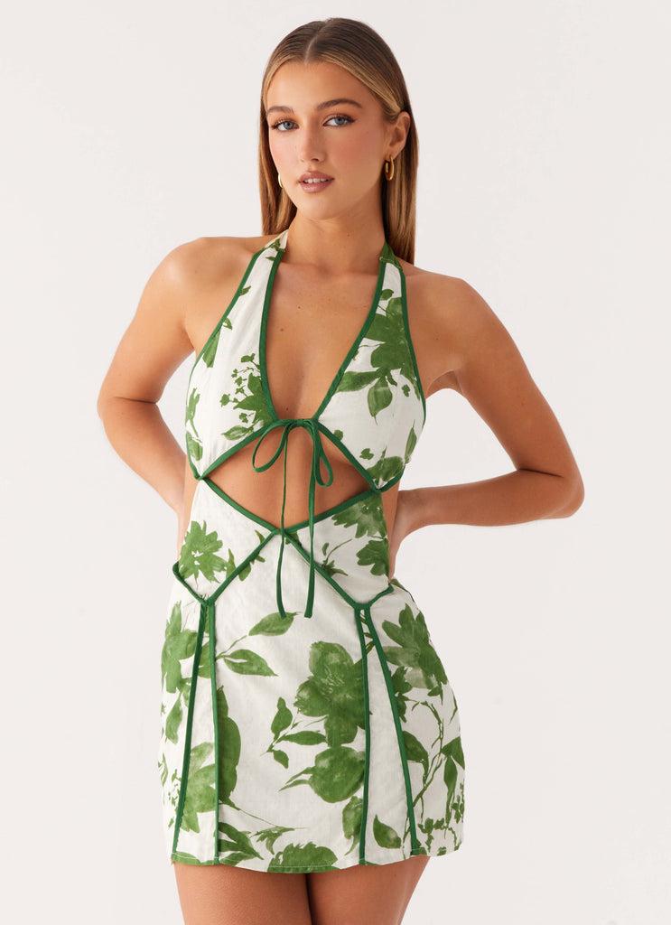 Peppermayo Peppermayo Exclusive - Sonnet Cotton Mini Dress - Verdant Bloom