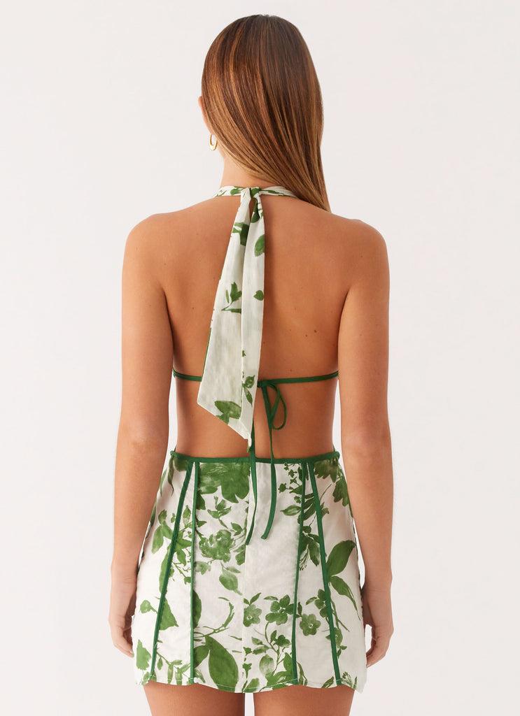 Peppermayo Peppermayo Exclusive - Sonnet Cotton Mini Dress - Verdant Bloom