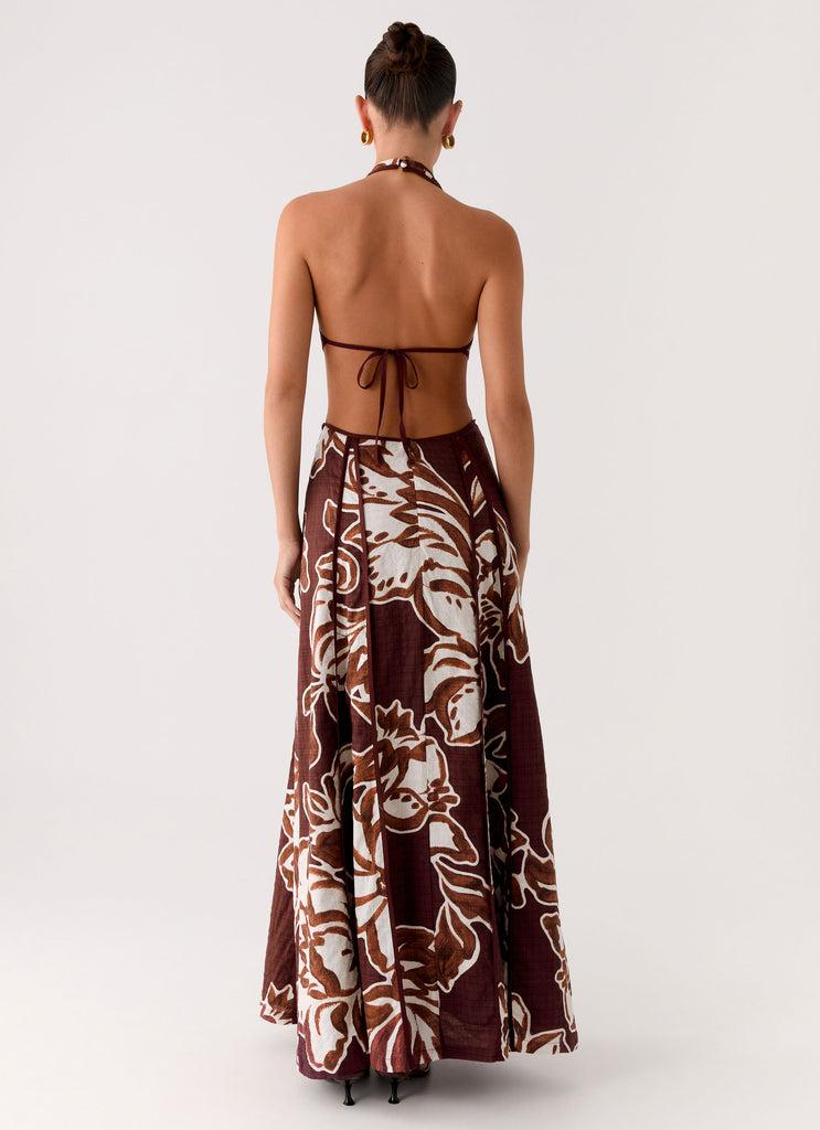 Peppermayo Peppermayo Exclusive - Sonnet Maxi Dress - Espresso Meadow