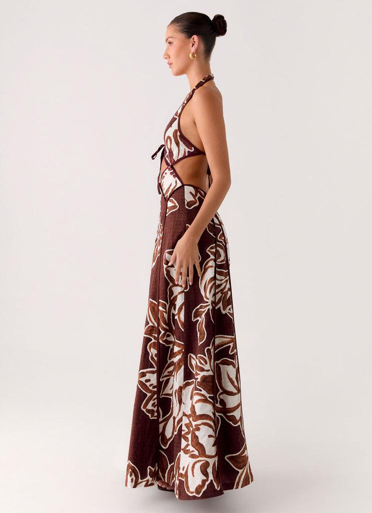 Peppermayo Peppermayo Exclusive - Sonnet Maxi Dress - Espresso Meadow