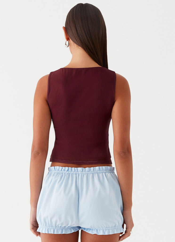Peppermayo Peppermayo Exclusive - Speak Now Mesh Top - Brown