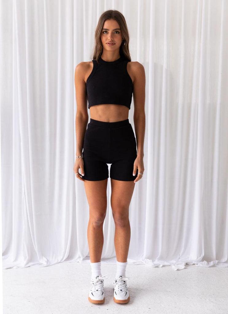 Peppermayo Peppermayo Exclusive - Spencer Organic Cotton Rib Tank - Black