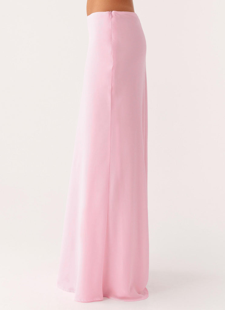 Peppermayo Peppermayo Exclusive - Star Girl Chiffon Maxi Skirt - Baby Pink
