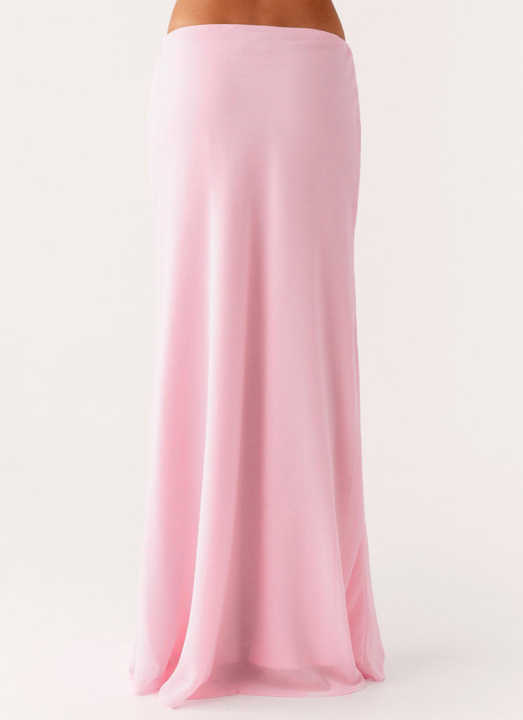 Peppermayo Peppermayo Exclusive - Star Girl Chiffon Maxi Skirt - Baby Pink
