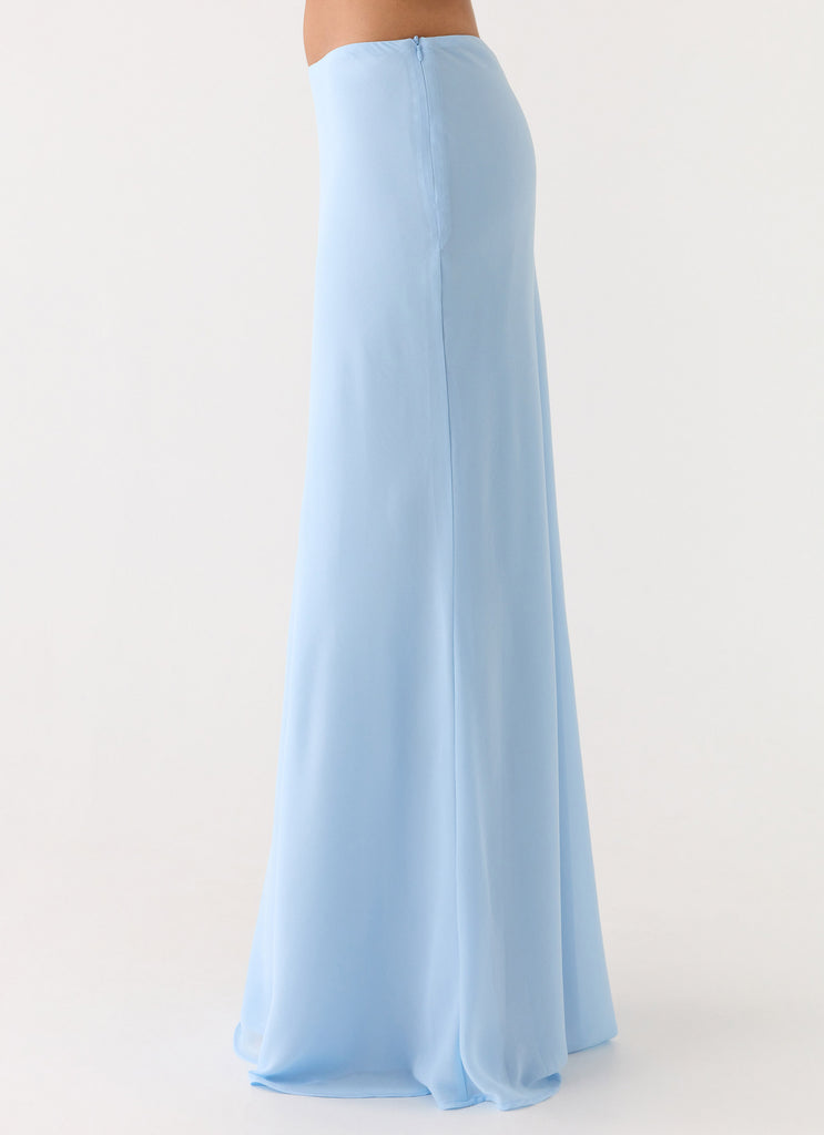 Peppermayo Peppermayo Exclusive - Star Girl Chiffon Maxi Skirt - Blue