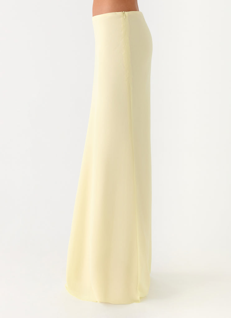 Peppermayo Peppermayo Exclusive - Star Girl Chiffon Maxi Skirt - Yellow