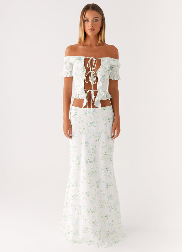 peppermayo Peppermayo Exclusive - Star Girl Maxi Skirt - Vintage Ditsy Floral