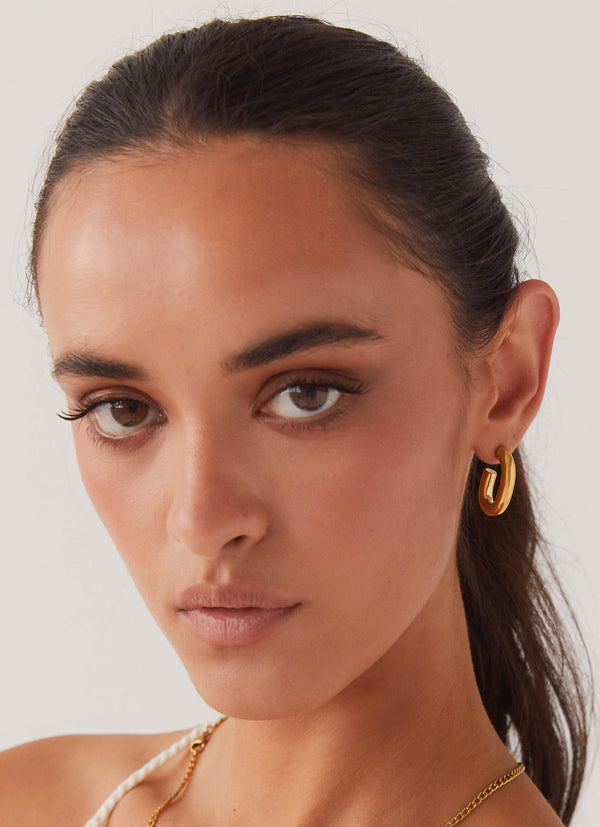 peppermayo Peppermayo Exclusive - Stardust Hoop Earrings - Gold