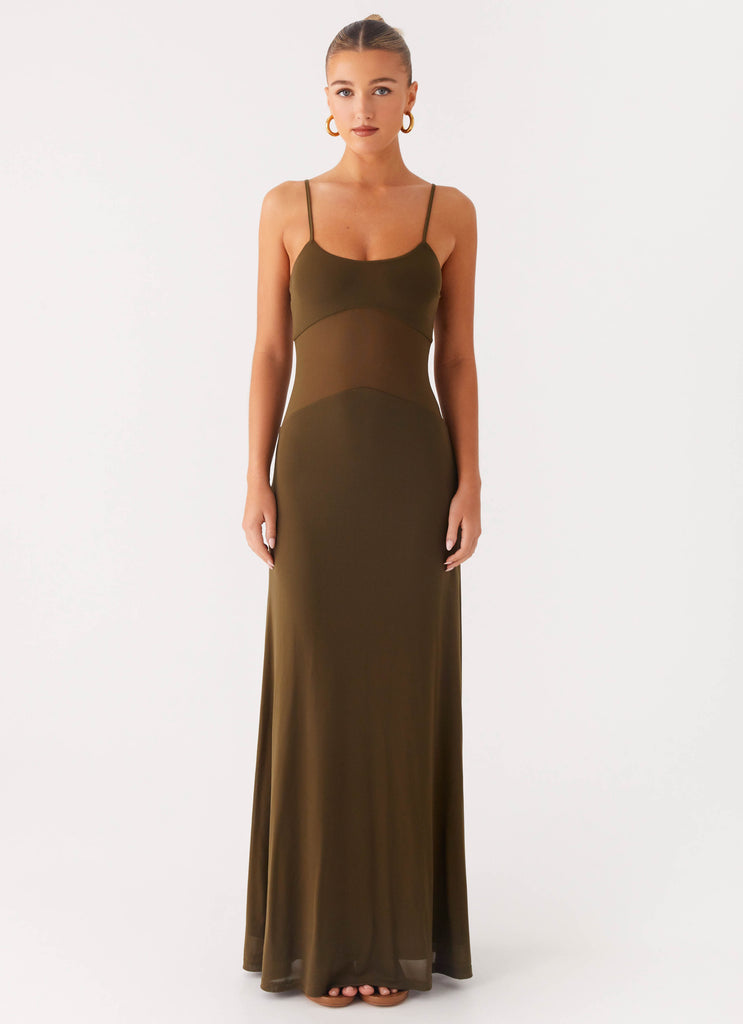 Peppermayo Peppermayo Exclusive - Starfall Maxi Dress - Khaki