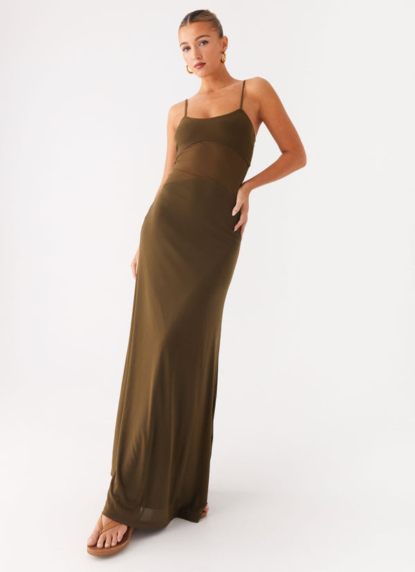 peppermayo Peppermayo Exclusive - Starfall Maxi Dress - Khaki
