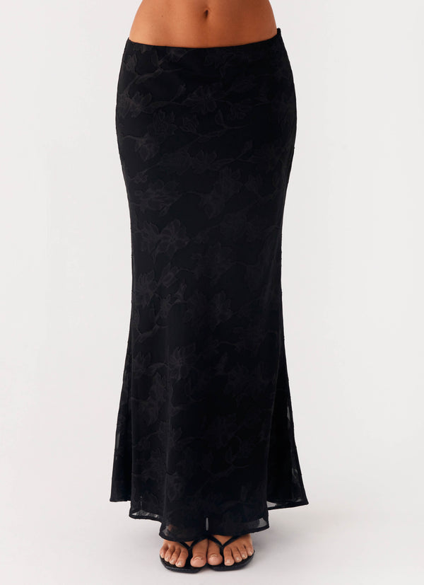 peppermayo Peppermayo Exclusive - Starlit Maxi Skirt - Black