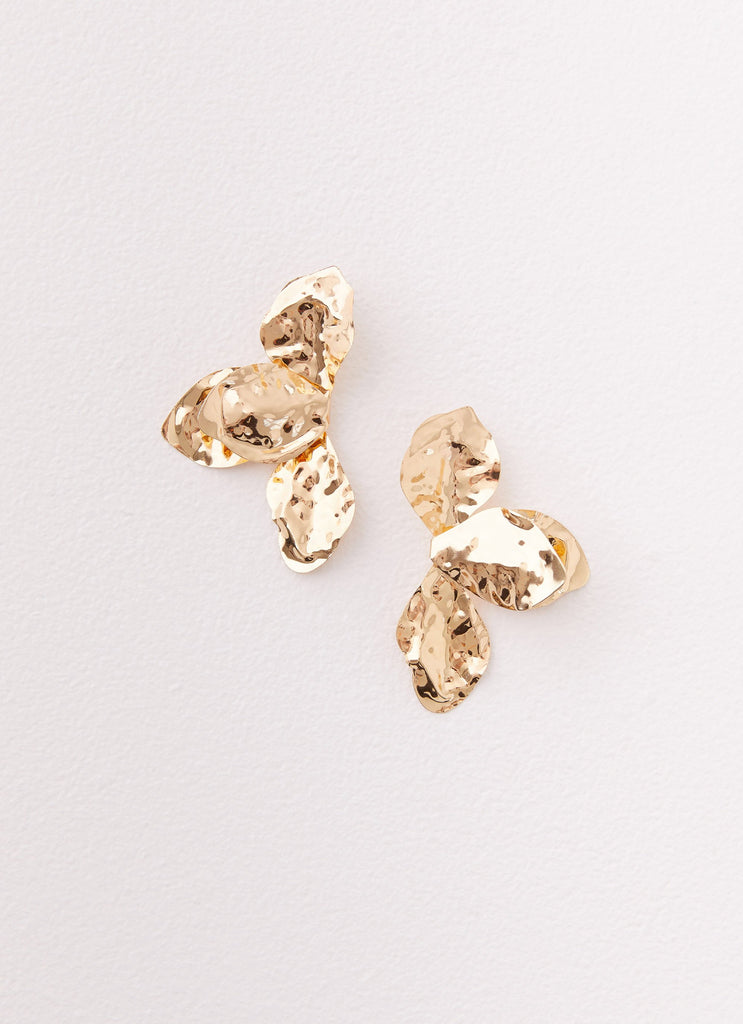 Peppermayo Peppermayo Exclusive - Stonelet Statement Earrings - Gold