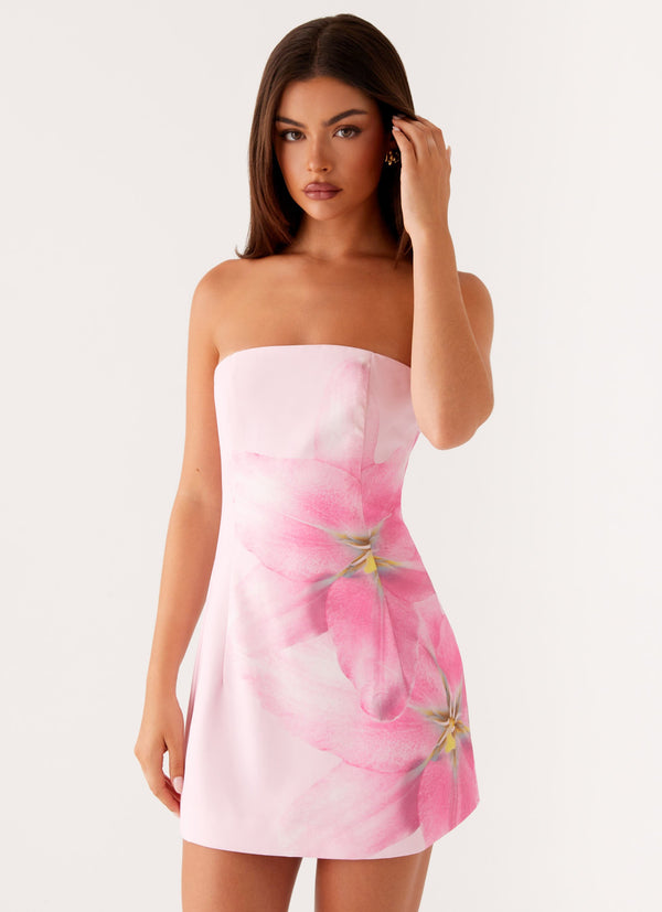 peppermayo Peppermayo Exclusive - Sugar Rush Strapless Mini Dress - Pink