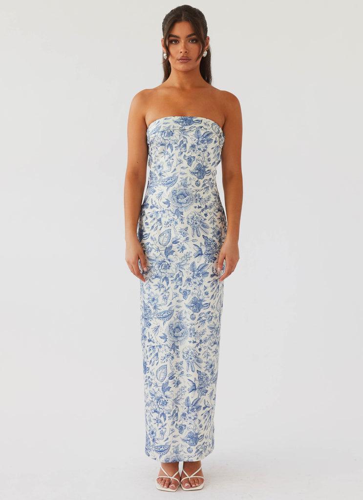 Peppermayo Peppermayo Exclusive - Summer Lover Maxi Dress - Blue Paisley