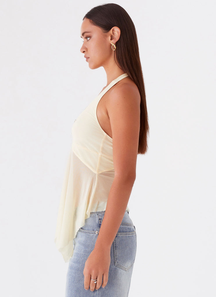 Peppermayo Peppermayo Exclusive - Sunbeam Mesh Top - Yellow