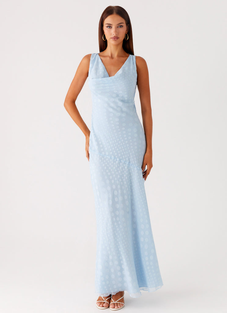Peppermayo Peppermayo Exclusive - Sundance Chiffon Maxi Dress - Blue