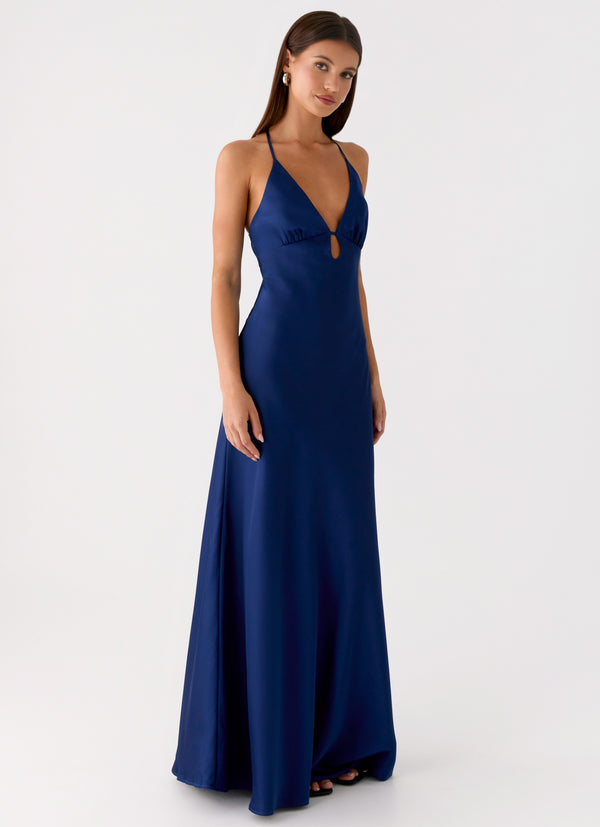 peppermayo Peppermayo Exclusive - Sundowner Maxi Dress - Navy